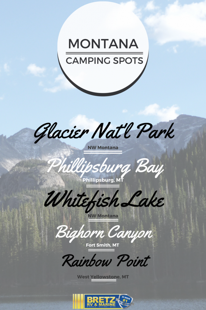 Montana RV Camping Spots